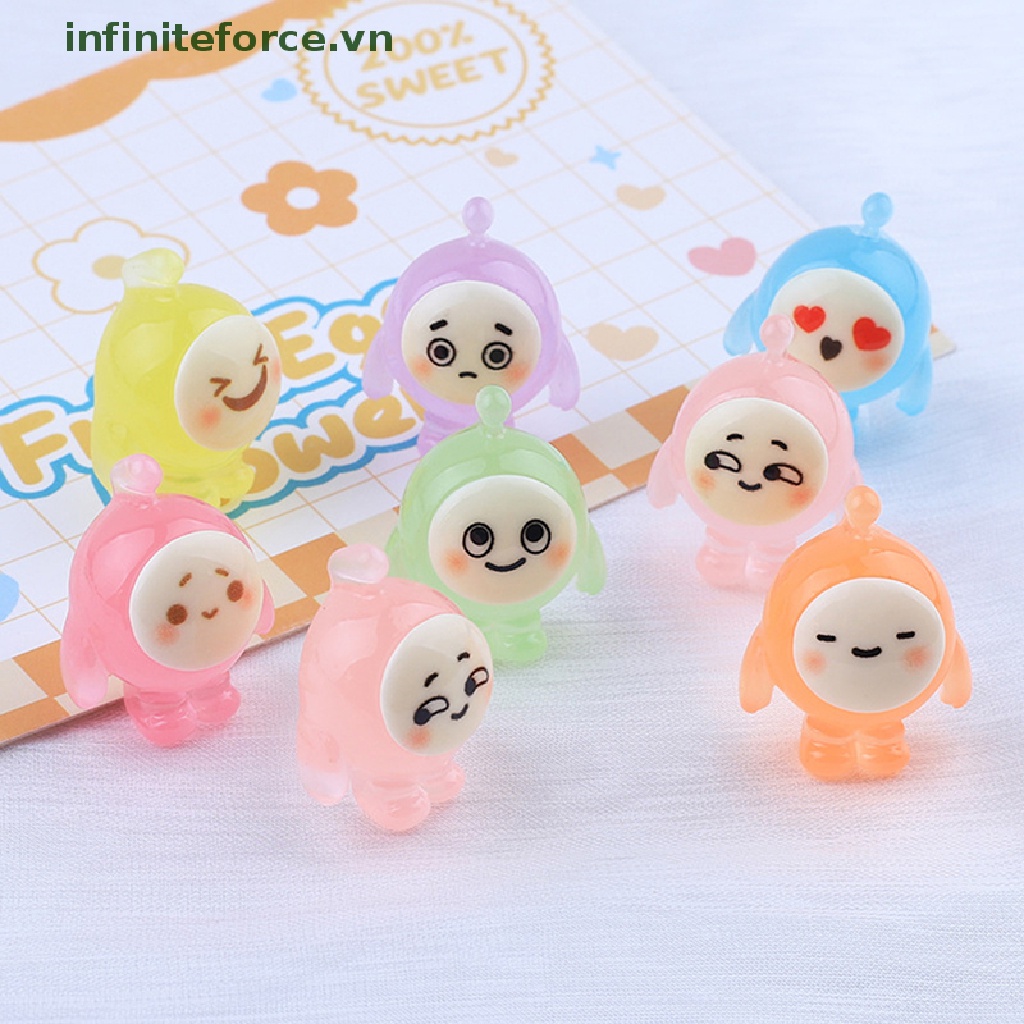 Set 5 Bức Tượng Trang Trí Dạ Quang Nhiều Màu Sắc