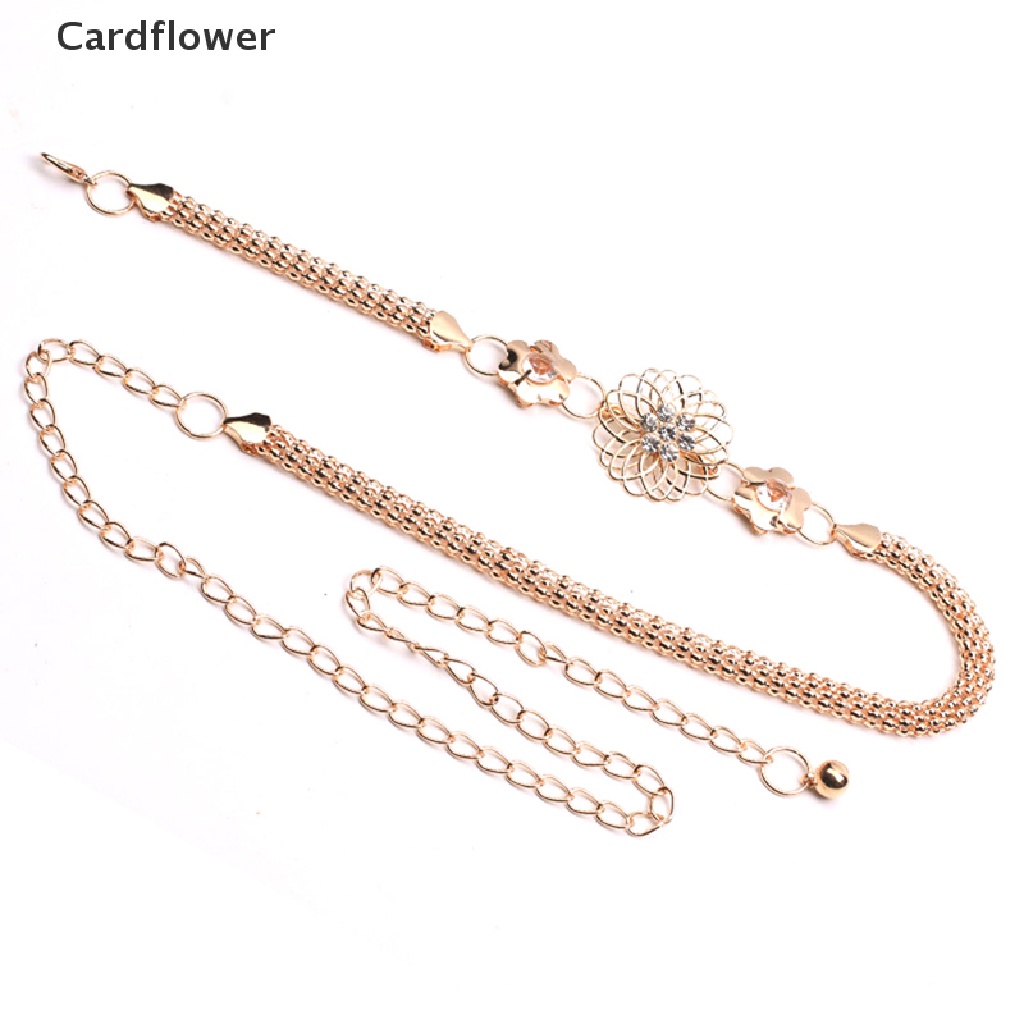 < Cardflower > Thắt Lưng Dây Xích Bằng Kim Loại Thanh Lịch Thời Trang Hàng Giảm Giá