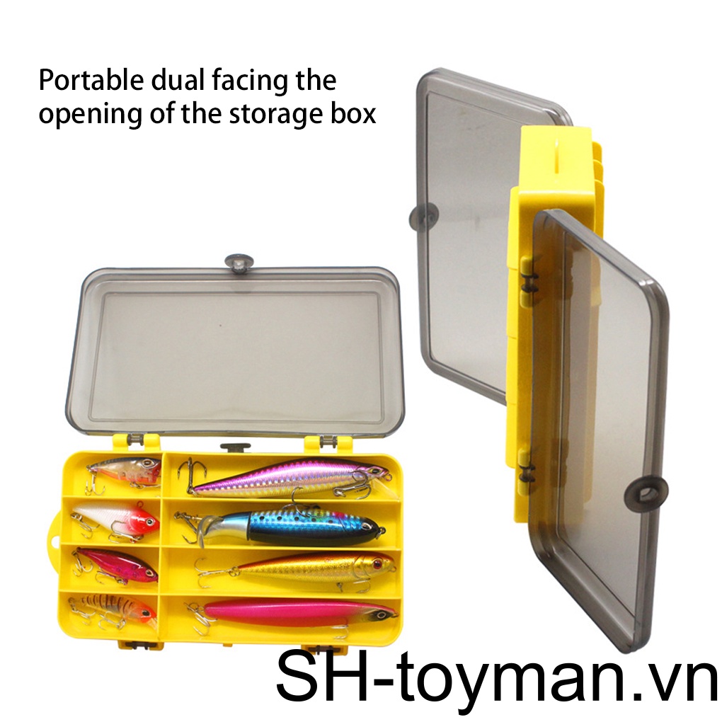 Hộp Đựng Dụng Cụ Câu Cá Thay Thế Bằng ABS Nhiều Ngăn Tiện Dụng