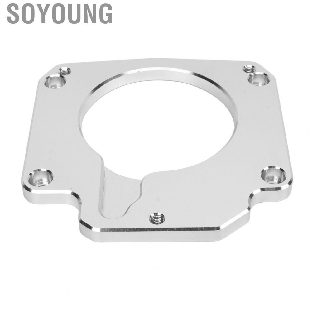 Soyoung Throttle Body Spacer  4 Bolt To 3 TB DBW High Strength Rustproof 551567 Wear Resistant LS Drive By Wire Adapter for LS2 LS3 Intake