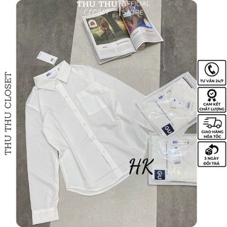 💟Áo sơ mi trắng dài tay túi ngực. Size S M L