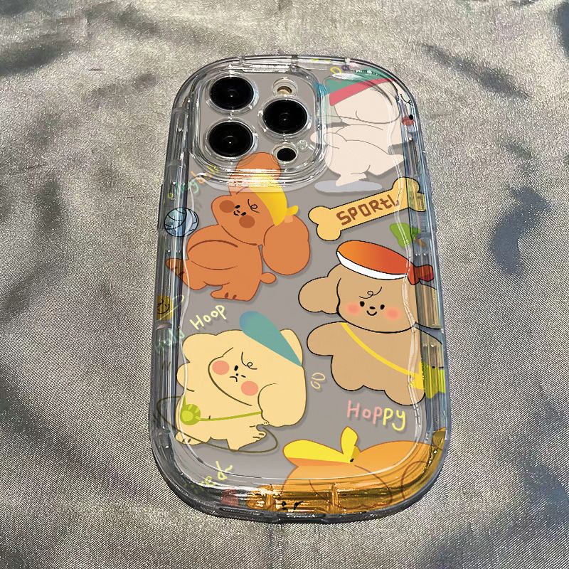 ✅Ốp Điện Thoại Mềm Trong Suốt Chống Sốc Hình Gấu Cho Apple 13 Play / promax7xr12 / iPhone14 / 8p11xs YSTW