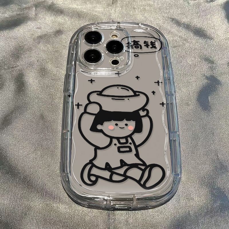 ✅Ốp Điện Thoại Mềm Trong Suốt Chống Sốc Hình Bé Gái Cho Iphone 11 / 13iPhone14 7 / xr 8p 12 / Xsmax PQR2