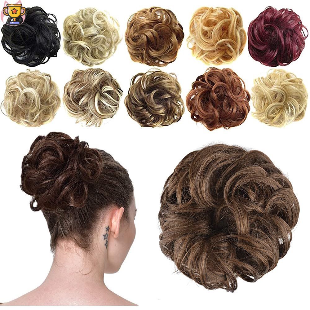 Búi Tóc Giả Xoăn Tự Nhiên Dành Cho Nữ