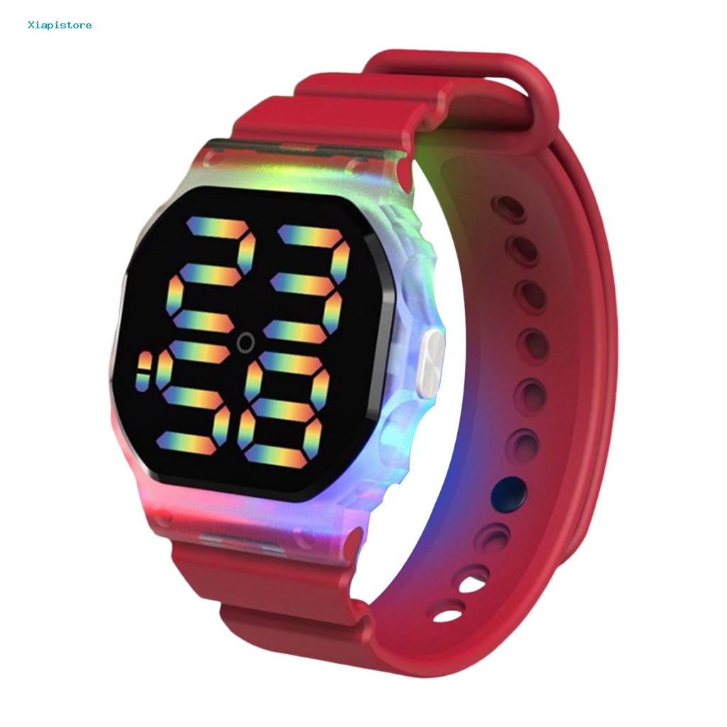 Đồng Hồ Điện Tử Màn Hình LED Thay Đổi Màu Sắc Chống Nước Dài 30M