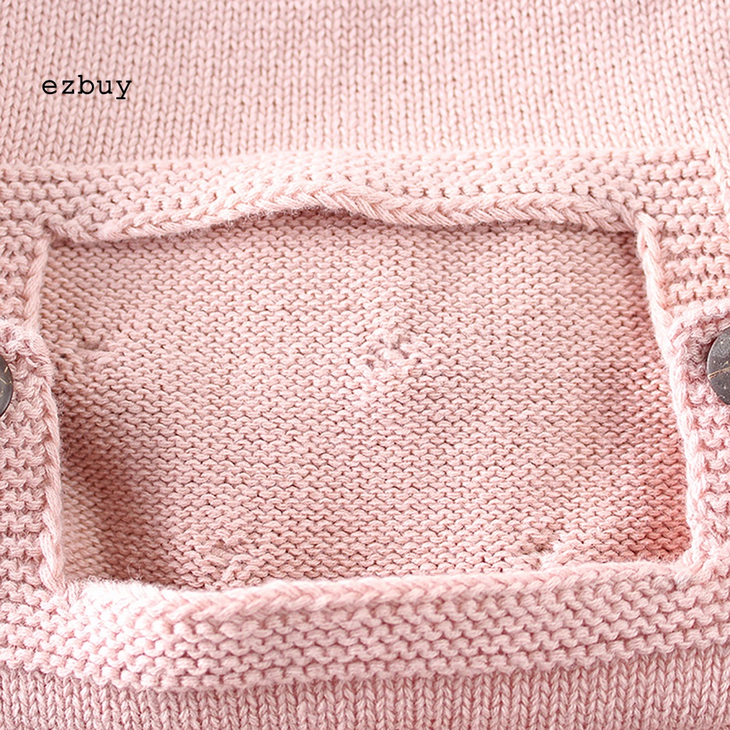 Bộ Áo Liền Quần Không Tay Có Nút Giữ Ấm Cho Bé Sơ Sinh