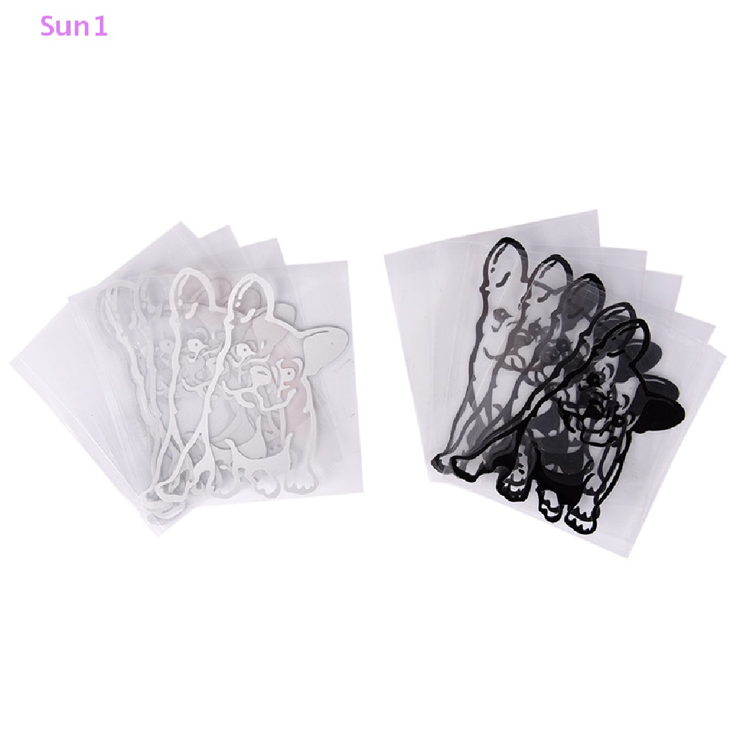 Sun1 > Nhãn Dán Vinyl Hình Chó Bull / Chó Bull Pháp Màu Đen Dễ Thương Trang Trí Cửa Sổ Xe Hơi Laptop