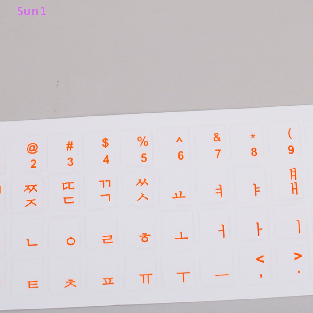 Miếng Dán Bàn Phím Trong Suốt Chống Mòn In Chữ Hàn Quốc Sun1 &gt;