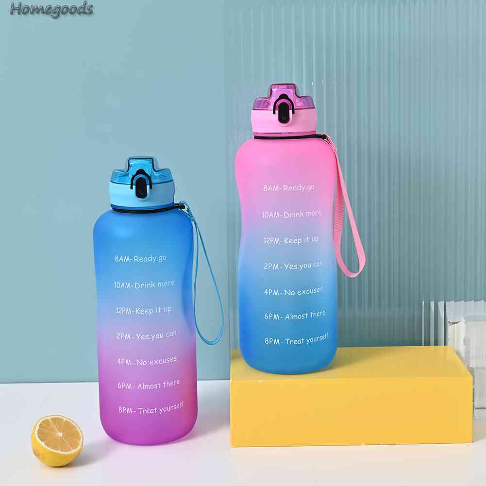 Bình Nước Dung Tích Lớn 2000ML Kèm Ống Hút Tiện Dụng