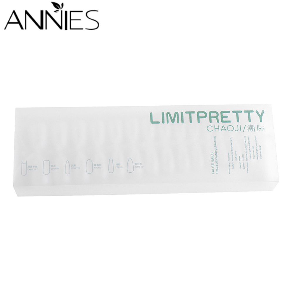 Set móng tay giả ANNIES tăng cường làm móng tay nghệ thuật siêu mỏng không hằn vết bền tiện lợi