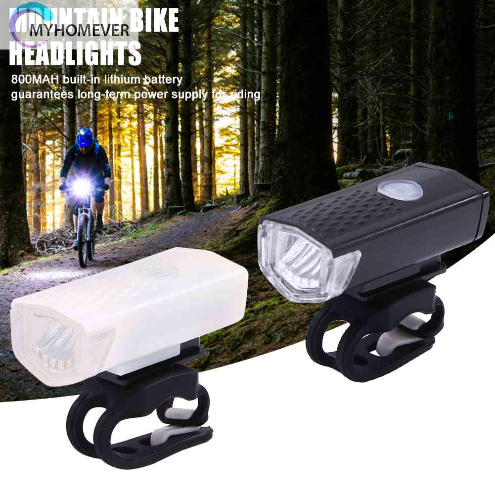 Đèn Pha ABS Siêu Sáng Có Thể Sạc Lại Bằng Cổng USB Cho Xe Đạp Leo Núi