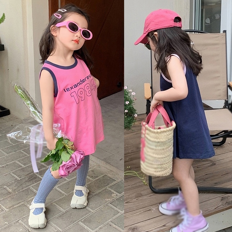 Khung Treo Đồ Dùng Em Bé Tiện Dụng Chất Lượng Cao❤Đầm Không Tay In Chữ Phong Cách Hàn Quốc Dễ Thương Thời Trang Mùa Hè Dành Cho Bé Gái 3-8 Tuổi