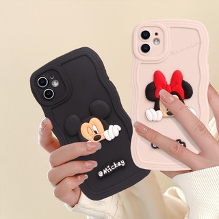 Ốp Điện Thoại Silicon Mềm Hình Mickey Minnie 3D Cho iPhone 11 12 13 14 Pro MAX + X XR XS MAX 6 6S 7 8 + SE 2020 11Pro 12pro 13Pro