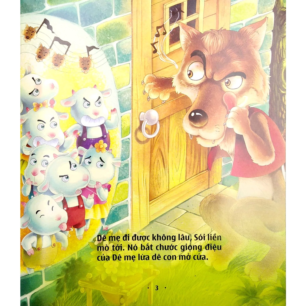 Sách Thế Giới Truyện Cổ Tích - Sói Và Bảy Chú Dê Con