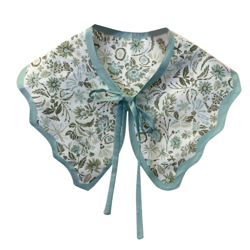 Cổ Áo Giả In Họa Tiết Hoa Có Thể Tháo Rời Cho Nữ