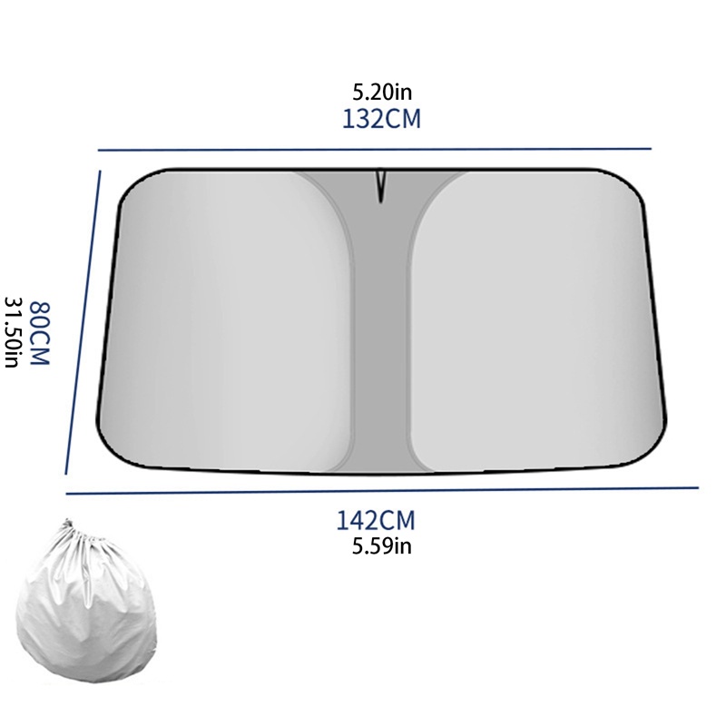Tấm Che Nắng Cách Nhiệt Gắn Kính Chắn Gió Phía Trước Xe Hơi