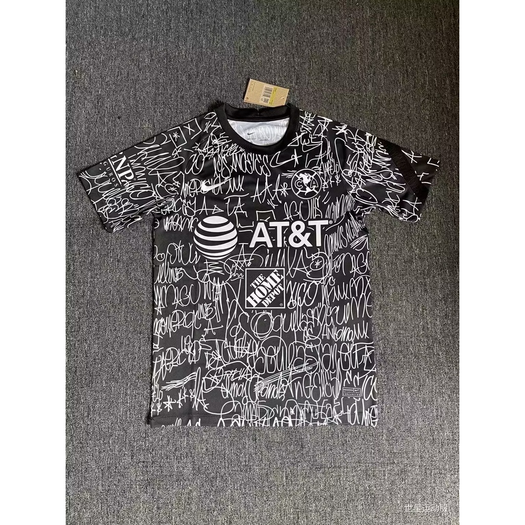 Áo Thun Bóng Đá Tay Ngắn Màu Đen Mỹ 2122 Chất Lượng Cao