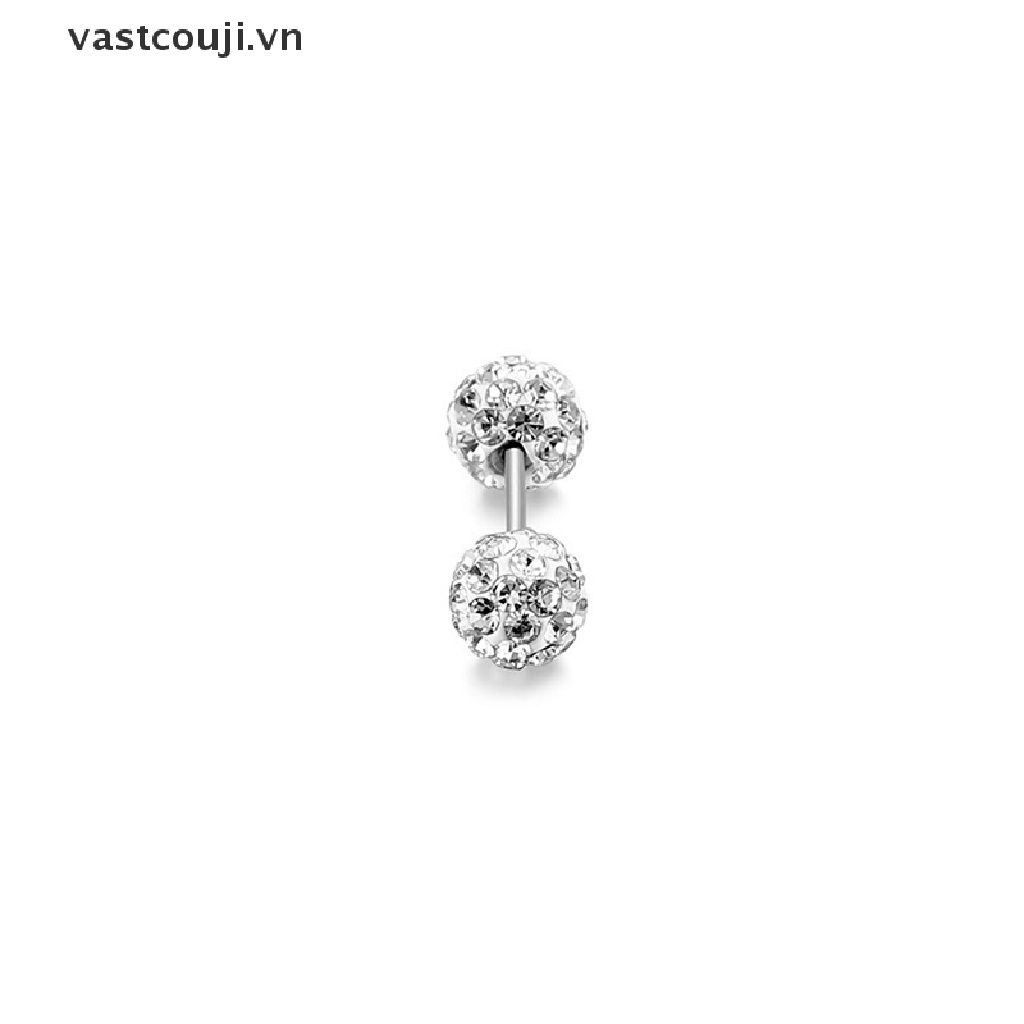 1 Khuyên Tai Bạc 925 Đính Đá Zircon Thời Trang Nữ