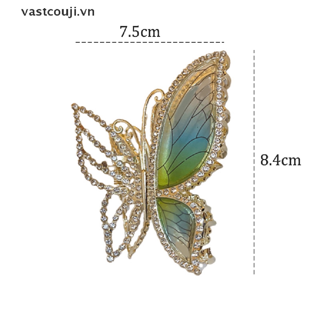 Kẹp Tóc Bướm Đính Đá Thời Trang