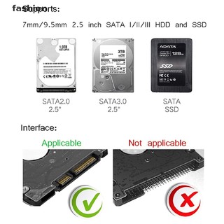 [fas] Box ổ cứng di động 2.5 inch trong suốt USB 2.0 3.0, type C hộp đựng ổ cứng laptop PC VN