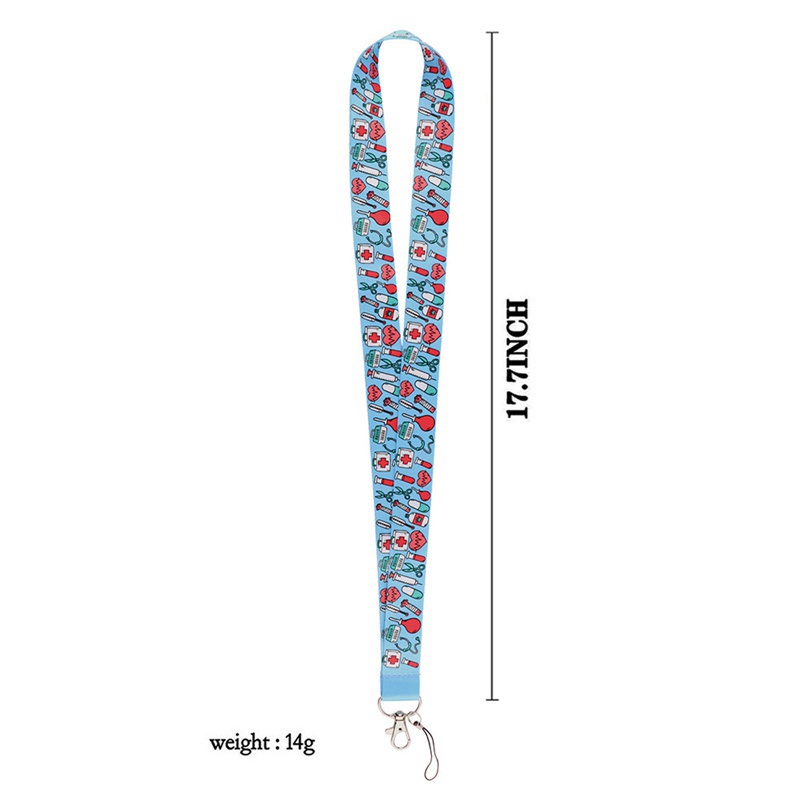 Dây Đeo Cổ Nhiều Màu Sắc Dùng Để Đựng Thẻ ID / Chìa Khóa / Điện Thoại