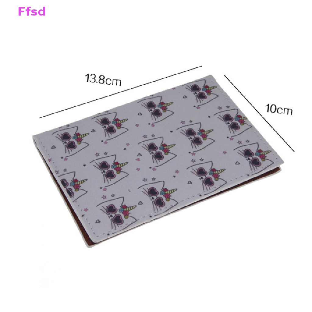 {Ffsd} Hàng Bán Chạy 1 Ví PU Đựng Hộ Chiếu Thẻ ID Họa Tiết Kỳ Lân Chống Thấm Nước