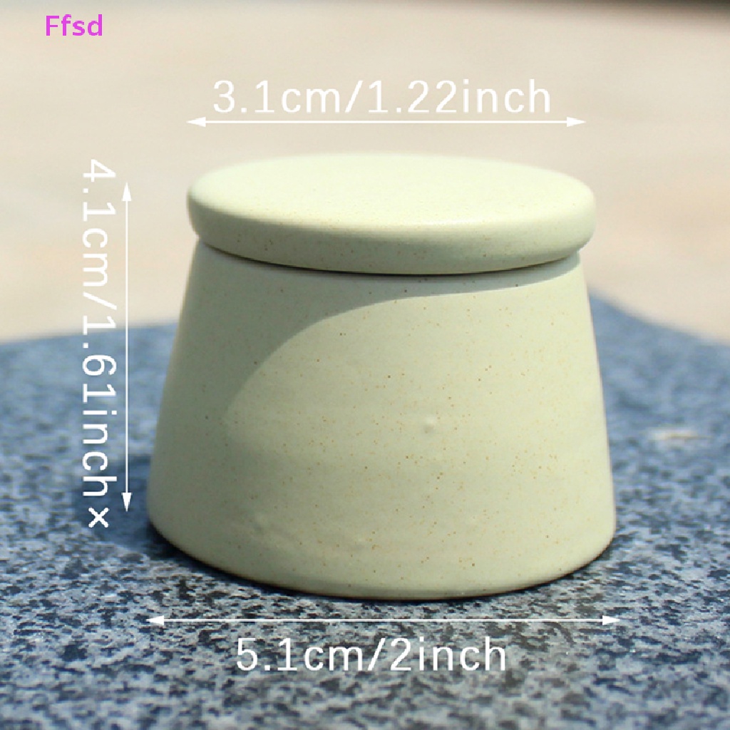 {Ffsd} Cốc Rửa Móng Nghệ Thuật Bằng Sứ Dày Có Nắp Đậy Pha Lê