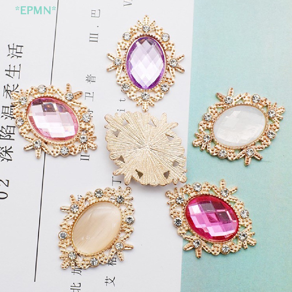 Hwetr Nút Pha Lê Cabochons 25mm Trang Trí Điện Thoại Đám Cưới Trang Trí Thủ Công May Mặc Mới