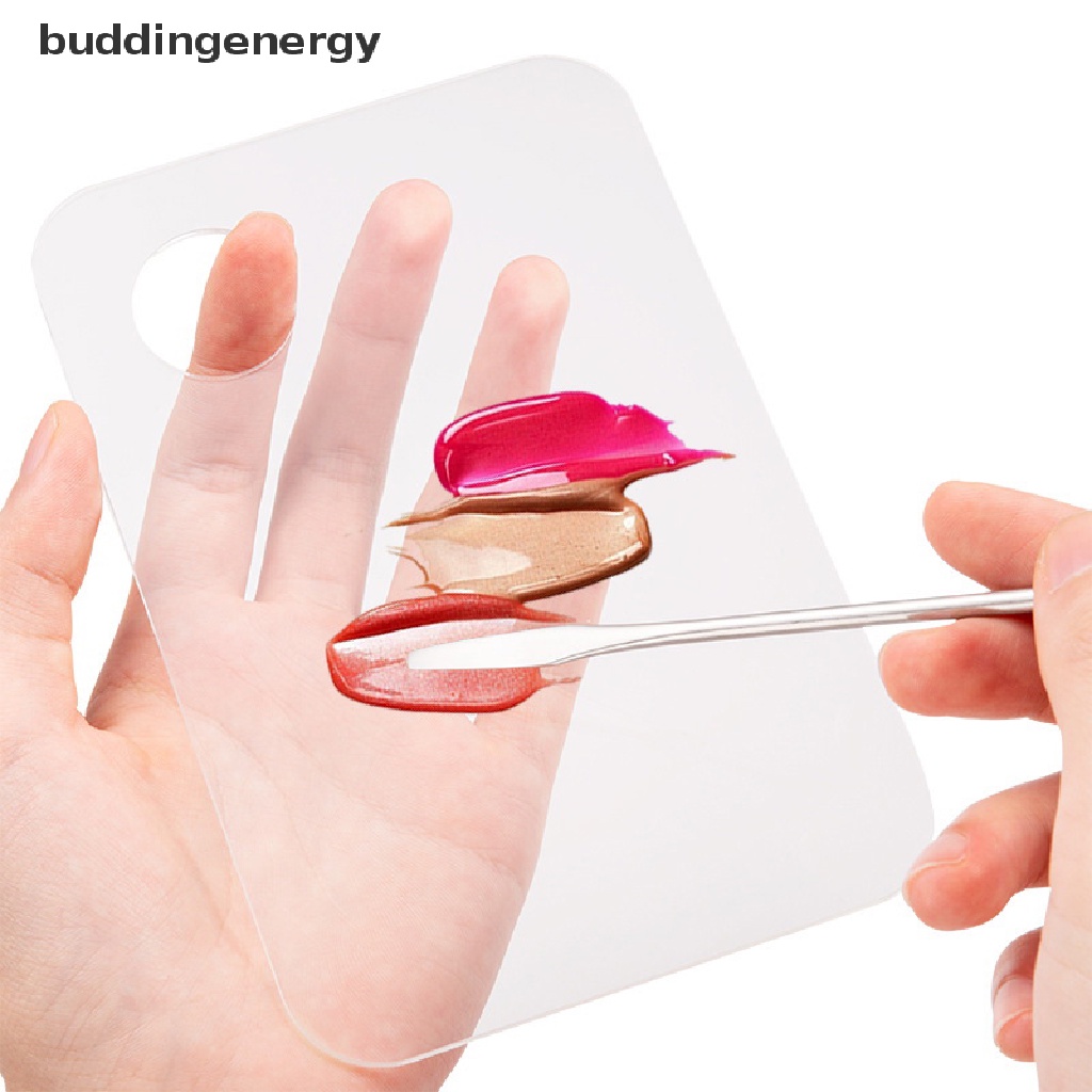 {BUDDI} Muỗng Trộn Mỹ Phẩm Hai Đầu Bằng Thép Không Gỉ Cho Bảng Pha Màu {BUDDI}