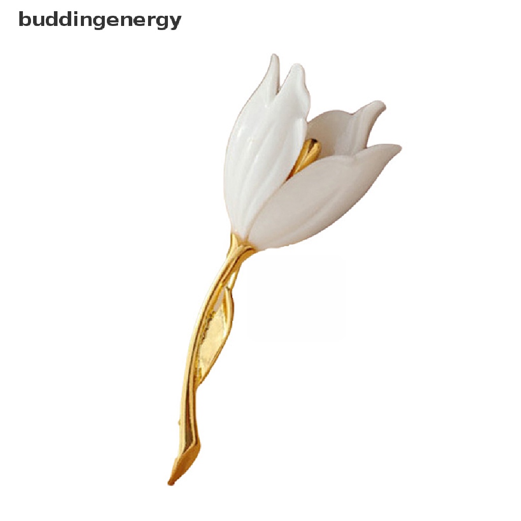 {BUDDI} Ghim Cài Áo Trang Trí Khăn Choàng Cổ Tráng Men Hình Hoa Tulip {BUDDI}