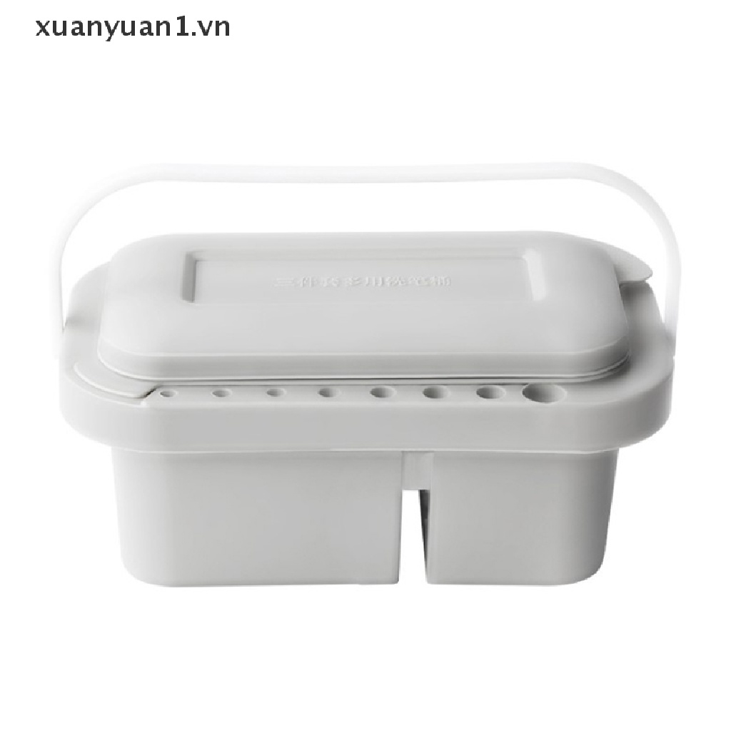 Xô Đựng Cọ Vẽ Kèm Giá Đỡ Màu Nghệ Thuật