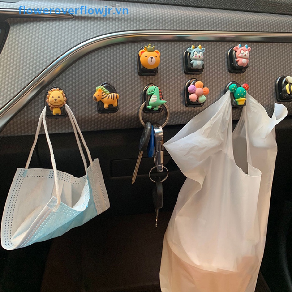 1 Móc Treo Dây Cáp USB / Chìa Khóa Gắn Tường / Bảng Điều Khiển Xe Hơi Mini