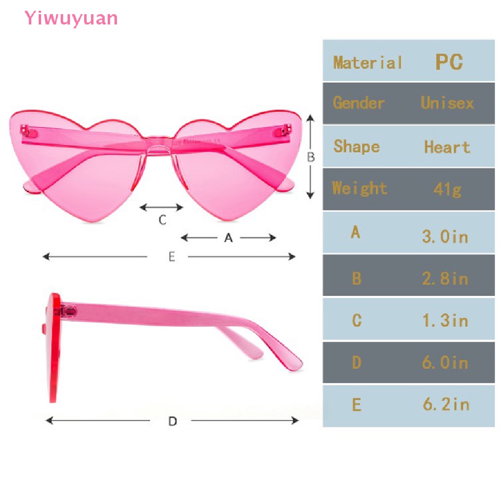 Kính Mát Hình Trái Tim Thời Trang Vintage Dành Cho Nữ