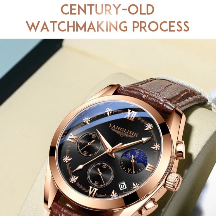 Đồng Hồ Cơ Seiko Tourbillon Dây Da Cho Nam