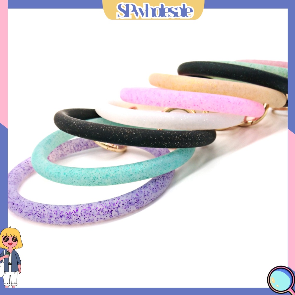 <SPwholesale> Vòng Đeo Tay Thể Thao / Móc Chìa Khóa Bằng Silicone < Spwholeale