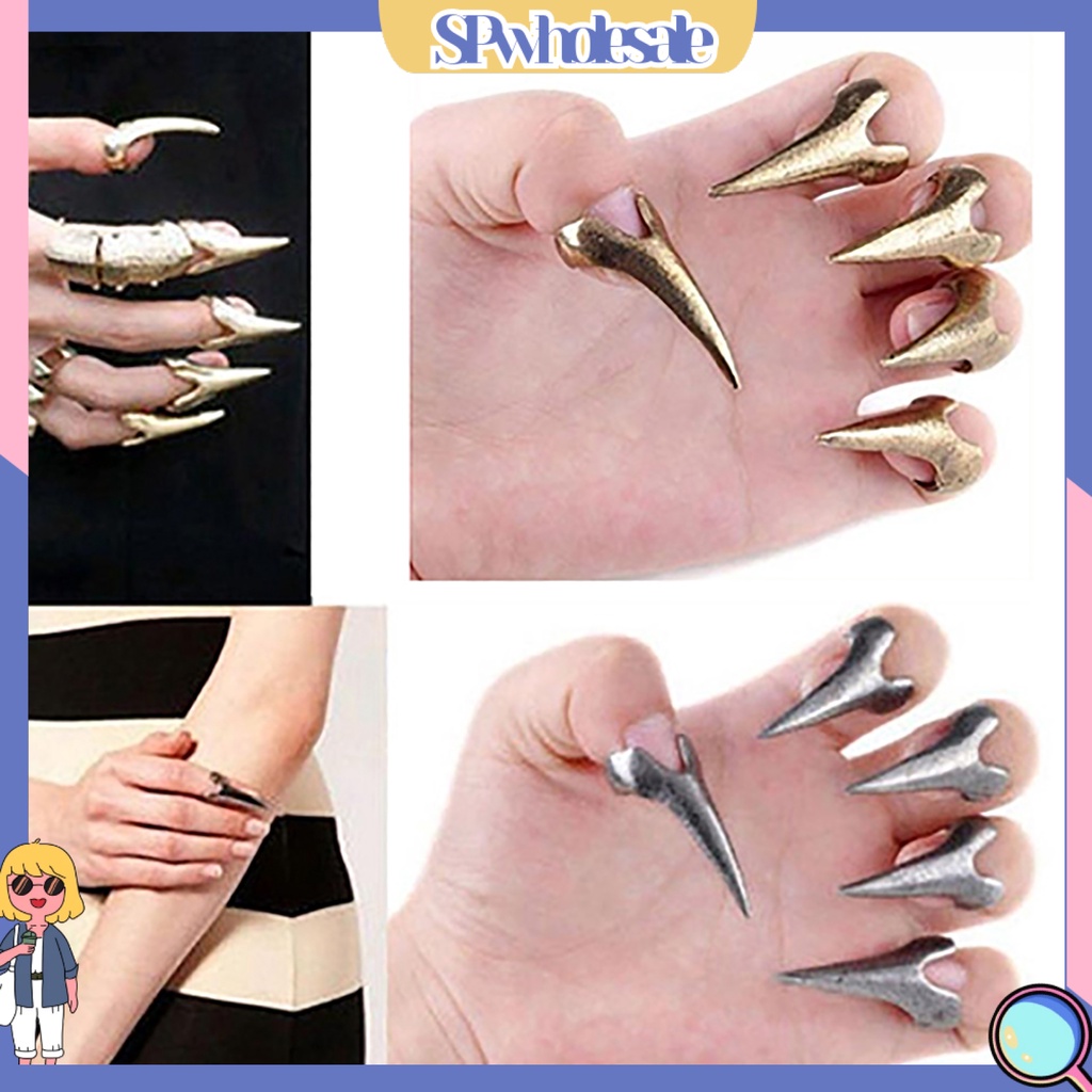 <SPwholesale> Nhẫn Đeo Khớp Ngón Tay Bằng Hợp Kim Phong Cách Retro Quà Tặng Cho Cuộc Sống Hàng