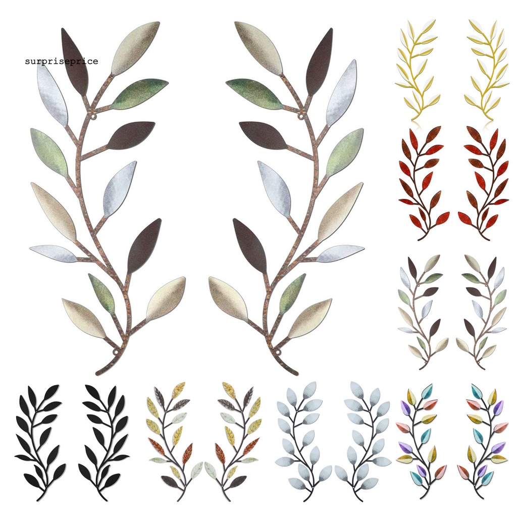 Set 2 Phụ Kiện Trang Trí Nội Thất Hình Lá Ô Liu Nghệ Thuật