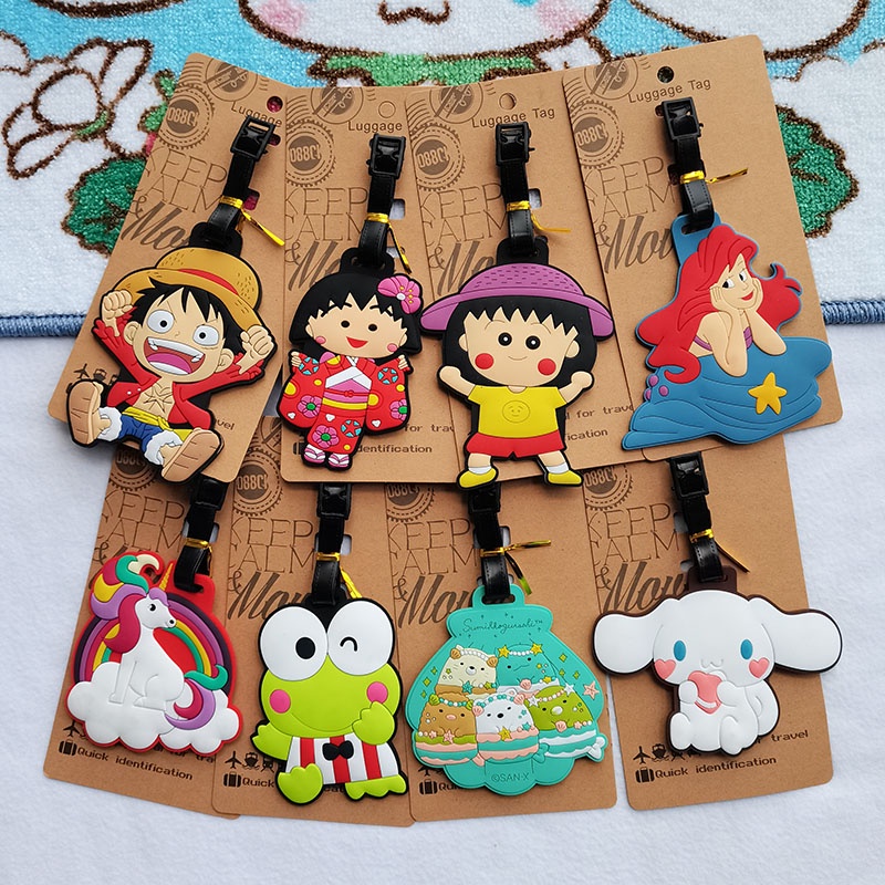 Thẻ Gắn Hành Lý Hình Nhân Vật Hoạt Hình maruko Ếch Sáng Tạo