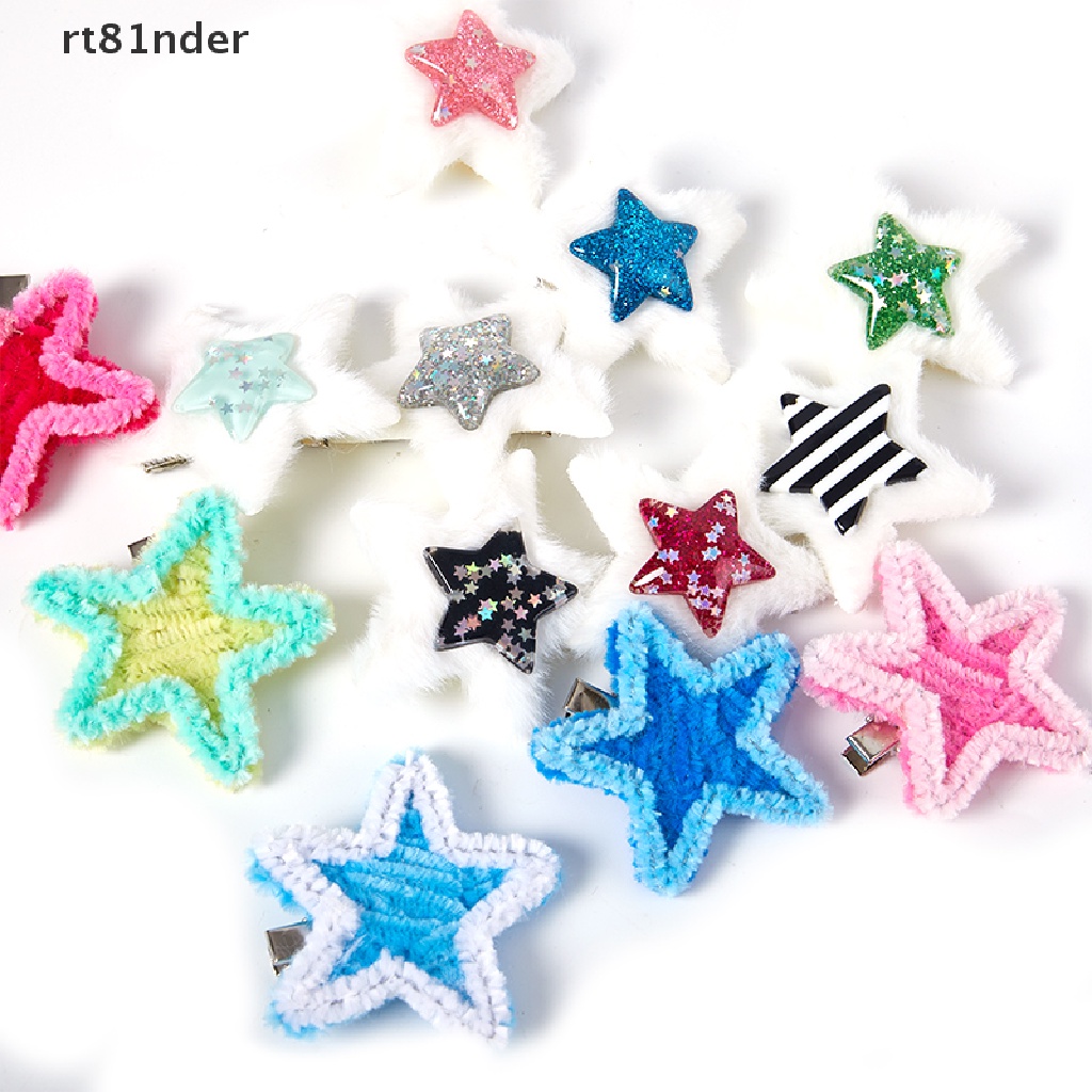 Kẹp Tóc Hình Ngôi Sao Bằng Lông Nhung Dễ Thương Xinh Xắn Y2k