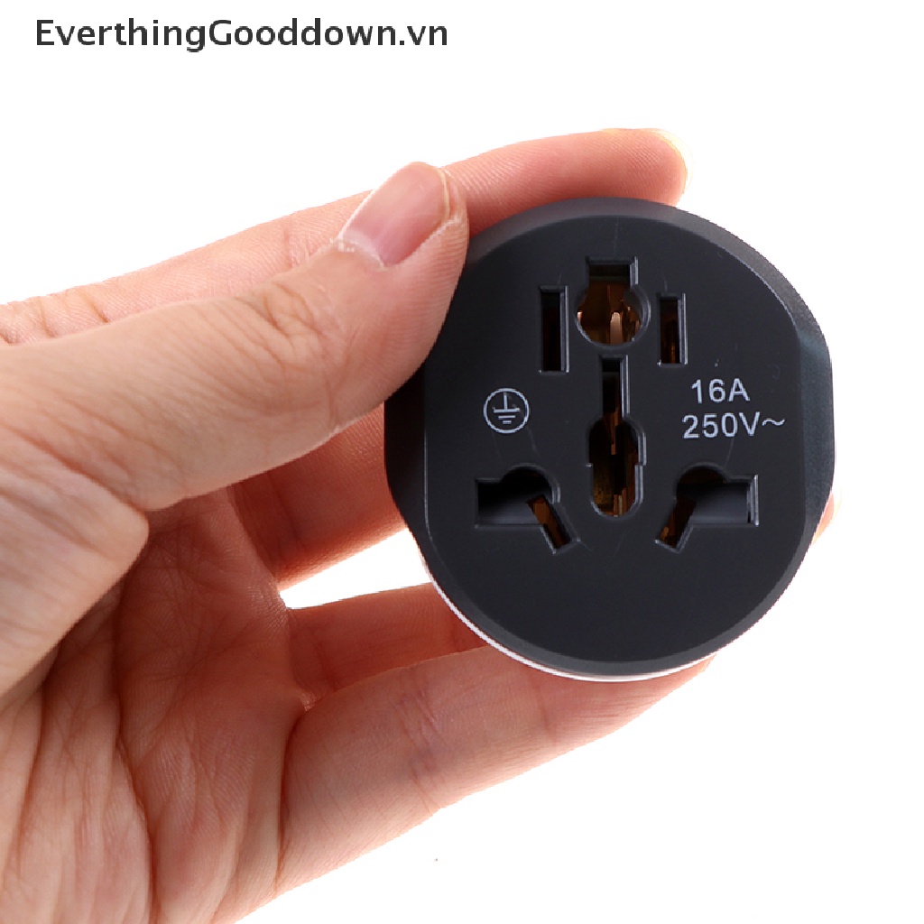 Phích Cắm Chuyển Đổi UK US AU Sang EU AC 16A Tiện Dụng