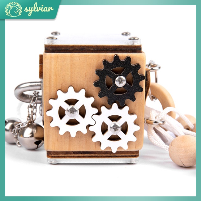 Đồ Chơi Khối Gỗ 6 Trong 1 Cảm Biến Montessori Giáo Dục Sớm Cho Bé