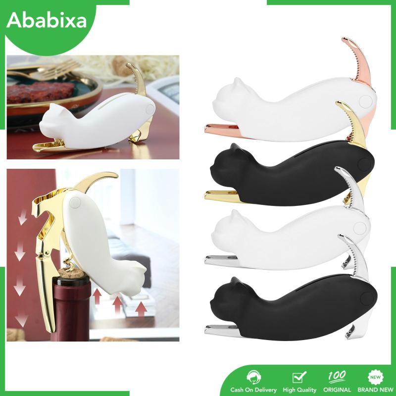 [Ababixa] Dụng Cụ Mở Nút Chai Cầm Tay Hình Mèo Cho Nhà Hàng Đám Cưới