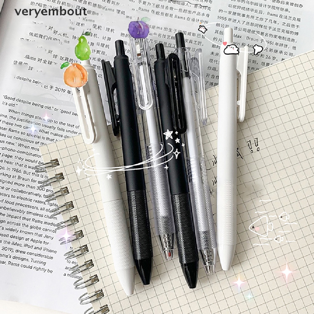 Set 6 Bút Bi Mực Đen Ngòi 0.5mm