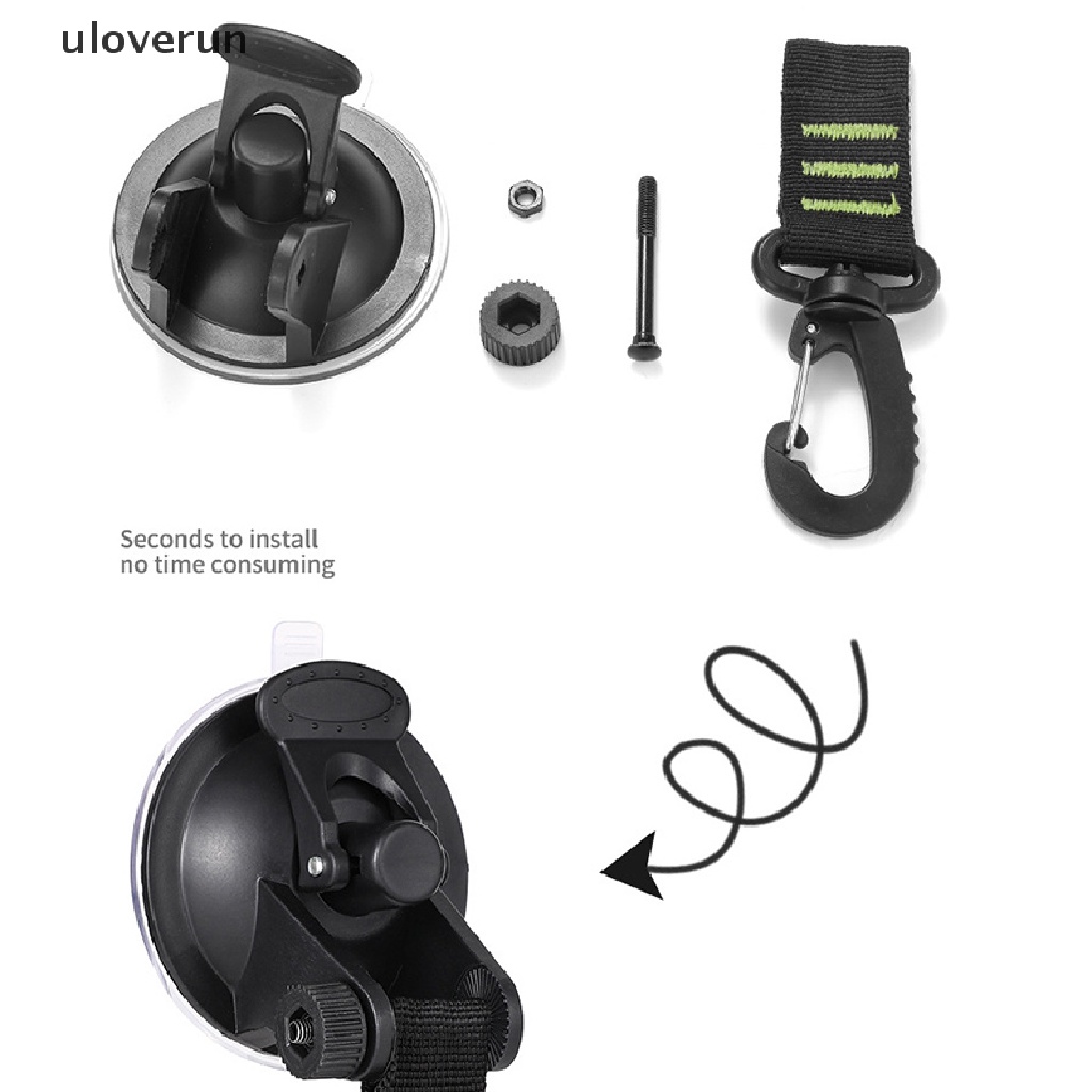 Uloverun Set 4 Móc Hít Treo Đồ Dùng Cắm Trại Ngoài Trời Tiện Dụng