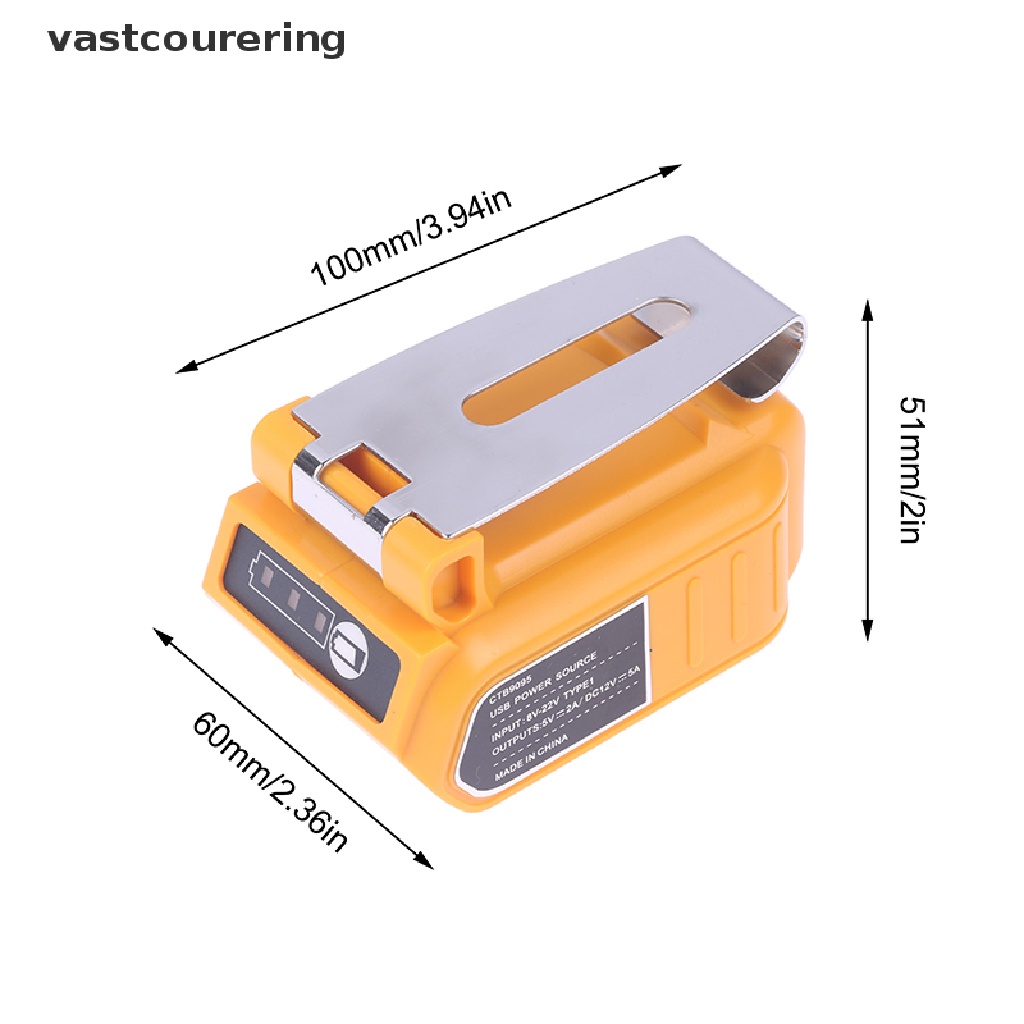 Bộ Sạc Chuyển Đổi Vast Lithium 60W 5A USB Đầu Ra 12V DC Tiện Dụng