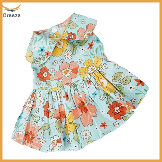 Đầm Công Chúa Chất Liệu Cotton Thời Trang Xuân Hè Xinh Xắn Cho Cún Cưng