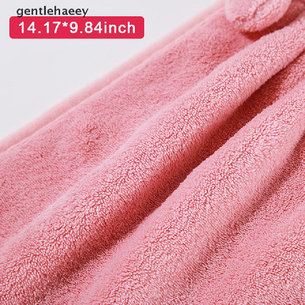 Gent Khăn Lau Tay Bằng Lông Cừu San Hô Thấm Hút Nước Hình Động Vật Hoạt Hình Dễ Thương Có Móc Treo Cho Trẻ Em EN