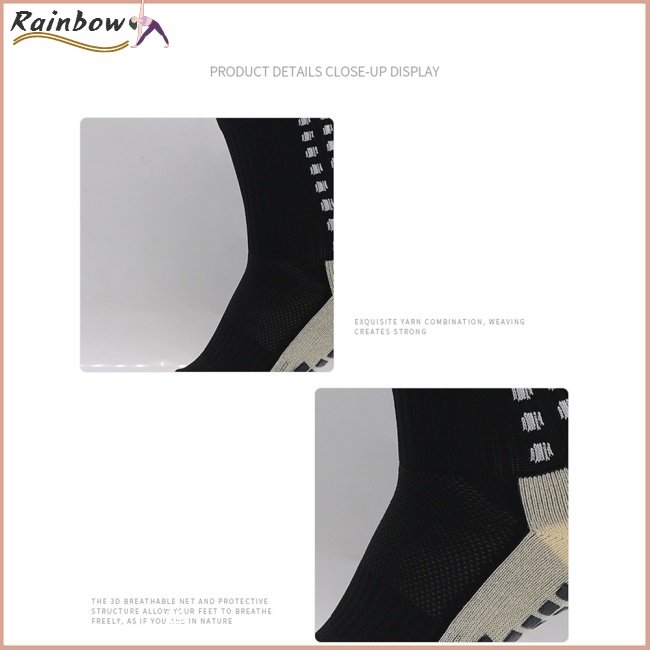 1 Đôi Vớ Thể Thao Dày Dặn Chống Trượt Thoáng Khí Dành Cho Nam Nữ