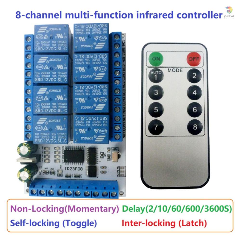 Mô Đun Rơ Le Hồng Ngoại IR23F08 8 Kênh Đa Năng Chuyên Dụng