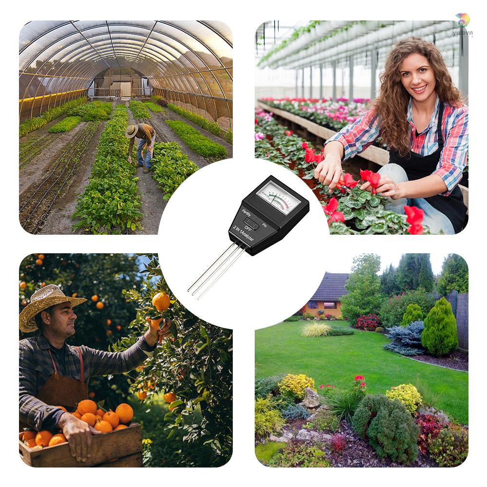 Dụng Cụ Phân Tích Đất PH 2 Trong 1 Đa Năng Tiện Dụng Cho Sân Vườn / Nông Trại